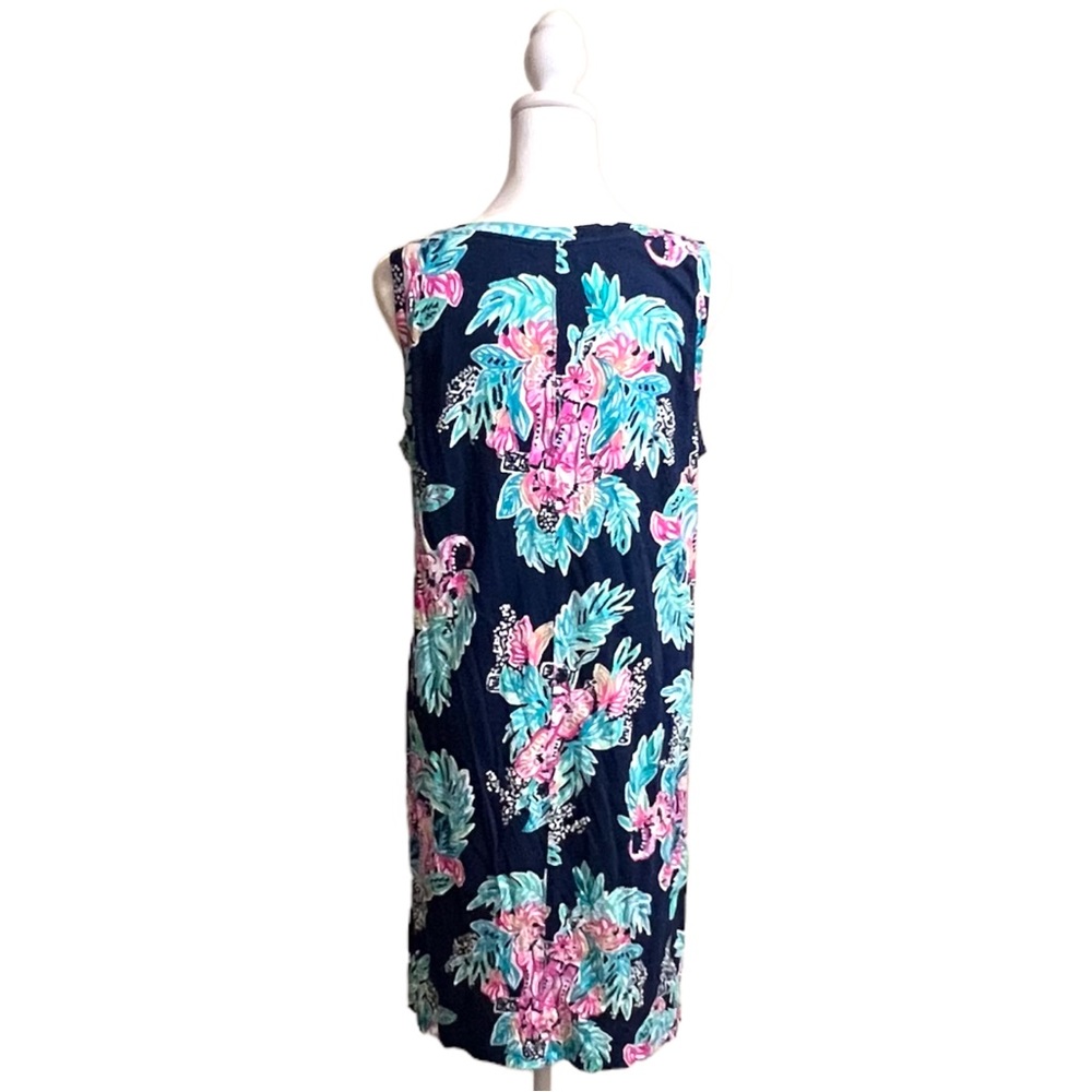 Lilly Pulitzer Raylee Inky Navy Peanut Gallery Dress, Size M - Picture 7 of 10